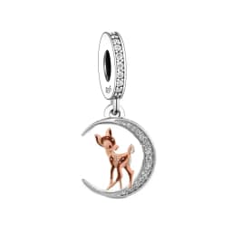 Fit Original Charm Bracelet 925 Sterling Silver Bambie Elk Deer Mother Daughter Love You Pendant Bead For Making Women Berloque