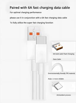 90W 6A Turbo Fast Wall Charger for Xiaomi 11 12 Lite 13T 14 Ultra Redmi Note 11T 12T 13 15Pro POCO F4 X5 USB Type C Charge Cable