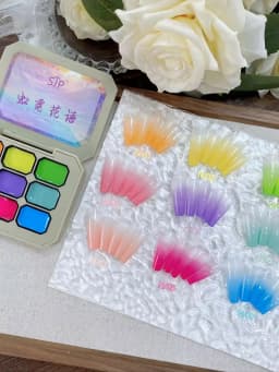 9 Color Painting Gel Nail Polish Nude Pink Painting Gel Smudge Canned High Saturation Popular Semi-Solid Nail Polish for Nail Sa