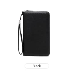 MIYIN Women Wallet RFID Blocking High Quality PU Leather Zipper Wallet Large Capacity Long Wallet Credit Card Clutch Wristlet Wa