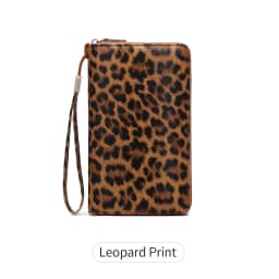 MIYIN Women Wallet RFID Blocking High Quality PU Leather Zipper Wallet Large Capacity Long Wallet Credit Card Clutch Wristlet Wa