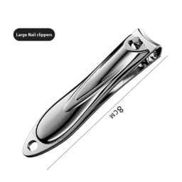 Nail Clippers Stainless Steel Sharpest Nail Cutter Duty Curved Edge for Adult Men Women Swing Out Nail Cleaner/File