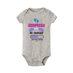 Surprise Baby on The Way Please Wait Printed Baby Jumpsuit Pregnancy Announcement Clothes Newborn Short Sleeve Bodysuit Romper