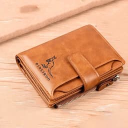 Artificial Leather Men's Wallet Luxury Short RFID Card Holder for Men Zipper Coin Purse Portable Wallets for Men Billfold