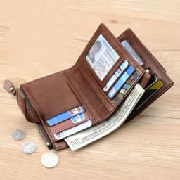 Artificial Leather Men's Wallet Luxury Short RFID Card Holder for Men Zipper Coin Purse Portable Wallets for Men Billfold
