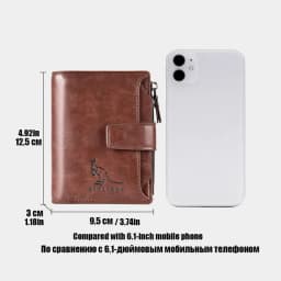 Artificial Leather Men's Wallet Luxury Short RFID Card Holder for Men Zipper Coin Purse Portable Wallets for Men Billfold