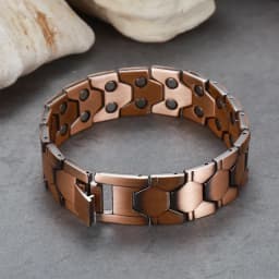 ARADOO Pure Copper Magnetic Bracelets for Men with Double-Row Strong Magnets Bracelet Jewelry Gifts