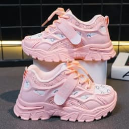 Children's Casual Shoes 2023 Spring Style Net Breathable Non-slip Running Shoes For Boys And Girls Comfortable Outdoor Footwear