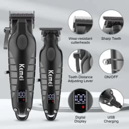 Kemei KM-2290 KM-2293 KM-T95 New Professional Cutting Machine Electric Shaver Hair Trimmers With LCD Display Men's Hair Clipper
