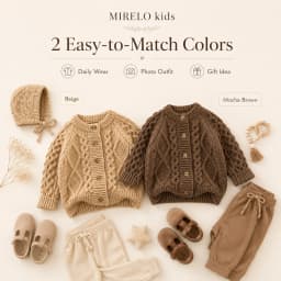 Autumn Sweater Children's Clothes Sweater Knit Cardigan for Girls Boys Long Sleeve Keep Warm Thickened Jacket Outfit Coat
