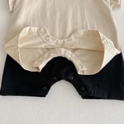 Korean version of summer baby letter printed contrast color short-sleeved jumpsuit, summer baby boy letter short-sleeved jumpsui