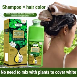 Bubble Botanical Hair Dye Can Cover White Hair At Home Lazy Hair Color Care Natural Plant Essence Permanent Hair Color Cream
