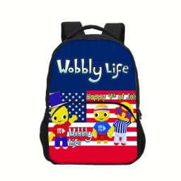Wobbly Life Swinging Life Backpack Cartoon Octopus Monster Primary and Secondary School Children's Backpack