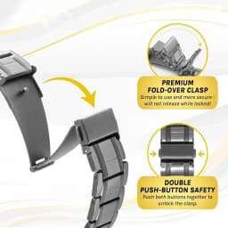 ARADOO Premium Titanium Steel Bracelets for Men with 3X Ultra Strenth Magnetic Wristband Jewelry Gifts
