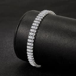 Noble 925 Sterling Silver Bracelet Elegant Zircon Crystal Fine Jewelry For Women Girl Engagement Wedding Glamour 18CM