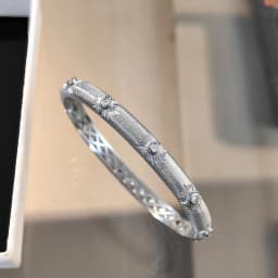 Sparkling art diamond inlaid woven sunflower bracelets for Women silver 925 luxury brushed High quality bangles wedding jewelry