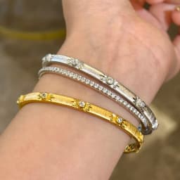 Sparkling art diamond inlaid woven sunflower bracelets for Women silver 925 luxury brushed High quality bangles wedding jewelry