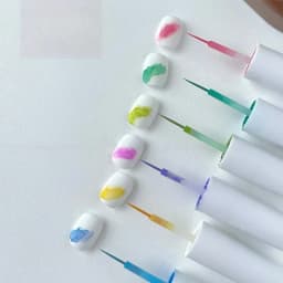 Hot Nail Art 6 Colors 6ML Summer Ice Cream Nail Dye Solution Creative Nail Pattern DIY Design Dye Solution Women Nail Decoration