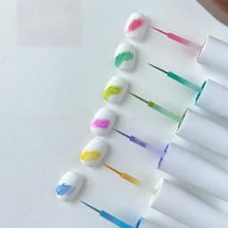 Hot Nail Art 6 Colors 6ML Summer Ice Cream Nail Dye Solution Creative Nail Pattern DIY Design Dye Solution Women Nail Decoration