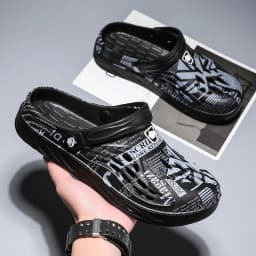 Plus Size 48 49 Men Non-slip Beach Sandals Outdoor Home Clogs Water Shoes Breathable Lightweight Men Hole Slippers Wholesale