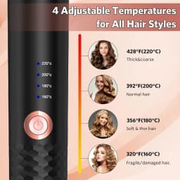 TINSOL Professional curling irons Ceramic auto-rotating air curling irons Air spinning rod styler Curling irons Styling tools