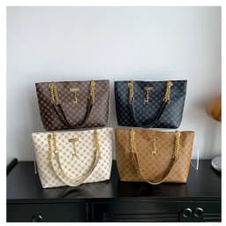Women Luxury Design Tote Bag Large Capacity Handbag Fashion Printing Shoulder Bag Trendy New Shopping Bag Purse