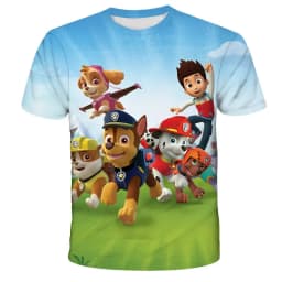 PAW Patrol toy dog Kids Clothing Tops Boy T-shirt 3D Print pat patrouille T Shirts Anime Short Sleeve Baby Child Birthday Gift