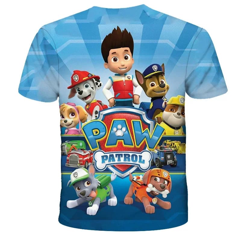 PAW Patrol toy dog Kids Clothing Tops Boy T-shirt 3D Print pat patrouille T Shirts Anime Short Sleeve Baby Child Birthday Gift