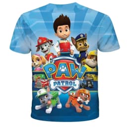 PAW Patrol toy dog Kids Clothing Tops Boy T-shirt 3D Print pat patrouille T Shirts Anime Short Sleeve Baby Child Birthday Gift