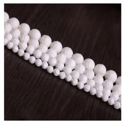 Natural 6/8/10 mm Beads White Lotus Carving Tridacna Shell Stone Buddha Prayer For Jewelry Making DIY Bracelet Necklace