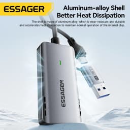 Essager 2 in 1 USB 3.0 Video Capture Card 4K HDMI to USB/Type-c Gaming Live Streaming Grabber Record For Switch Video Recorder