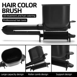 Hair Brush Hairdressing Hair Dye Comb Can Hold Hair Dye Cream Barber Tinting Highlighting Easy Use Practical Hair Styling Tools