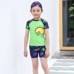 New Kids Swimsuit Medium Kids Baby Split Suit Swim Trunks Light Short Sleeve Beach Swimsuit Boys Swimsuit Swim Trunks Quick Dry