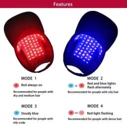 Red&Infrared Light Therapy Device For Hair Fast Growth Cap Red Light Therapy For Hair Loss Treatment With USB Charging Anti-hair