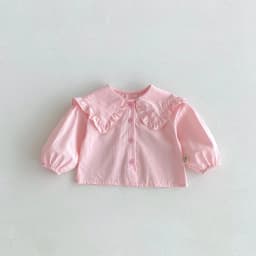 New Stylish and Fashionable Spring and Autumn Baby Shirt for Infants and Toddlers, Long-Sleeved Shirt with a Large Lapel