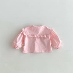 New Stylish and Fashionable Spring and Autumn Baby Shirt for Infants and Toddlers, Long-Sleeved Shirt with a Large Lapel
