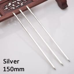 10 pcs Hair Sticks Metal Hair Pins Blank 125mm Long Rod Base for Jewelry Making Wedding Bridal Hair Accessories DIY Components