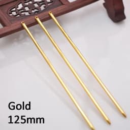 10 pcs Hair Sticks Metal Hair Pins Blank 125mm Long Rod Base for Jewelry Making Wedding Bridal Hair Accessories DIY Components