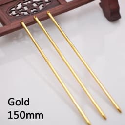 10 pcs Hair Sticks Metal Hair Pins Blank 125mm Long Rod Base for Jewelry Making Wedding Bridal Hair Accessories DIY Components