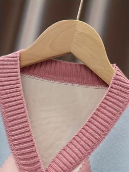 Girls' Autumn Sweater Cardigan New Korean Style Fashionable Children's Knitwear Long-Sleeve Top Jacket