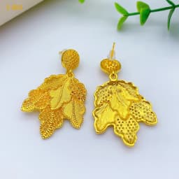 Large Round Pendant 24K Gold Plated Jewelry Set for Women Necklace Earrings Bracelet Ring African Bridal Wedding Party Gifts