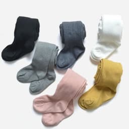 2Pcs/set 0-9 Years Children Cotton Leggings Spring Autumn Baby Girls Basic Simple Dance Pantyhose Infant Toddler Knitted Tights