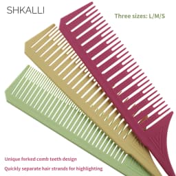 Professional Hair Dye Highlighting Comb & Set - Efficient Split-Tooth Design, Non-Slip Grip, Premium Styling Tools