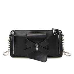 Bead Chain Women's PU Mobile Phone Crossbody Bag For Daily Commute Office Work Solid Color Shoulder Bag Lady Purses