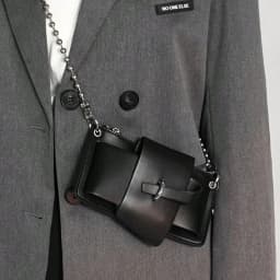 Bead Chain Women's PU Mobile Phone Crossbody Bag For Daily Commute Office Work Solid Color Shoulder Bag Lady Purses