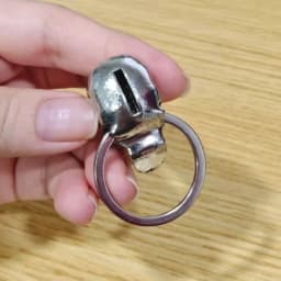 Stainless Steel Skull Motorcycle Key Decorative Hat, Unique Gift for Cyclists, Skull Keychain Decoration (Key Not Included)