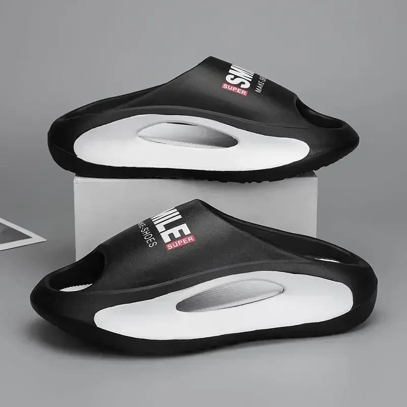 High quality new Slippers Men Women Eva Soft Bottom Slippers Thick Bottom Comfortable Shock-absorbing Lightweight Beach Shoes