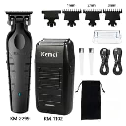 Kemei Hair Clipper Kit KM-2296 KM-2299 KM-1102 Men's Electric Hair Trimmer Machine Professional Hair Cutting Machine for Men