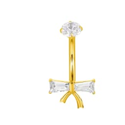 ASTM F136 Titanium Navel Ring PIERC Belly Navel Rings Zircon Paved Top Threaded Piercing Belly Button Ring Factory Body Jewelr