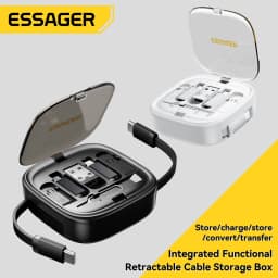 Essager PD 60W Multifunctional USB Type C Data Cable Set Fast Charging For IPhone16 15 Xiaomi Charger Storage Box Pin Travel Box